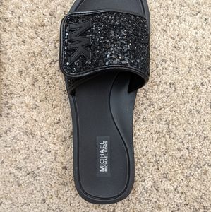 Michael Kors glitter slides